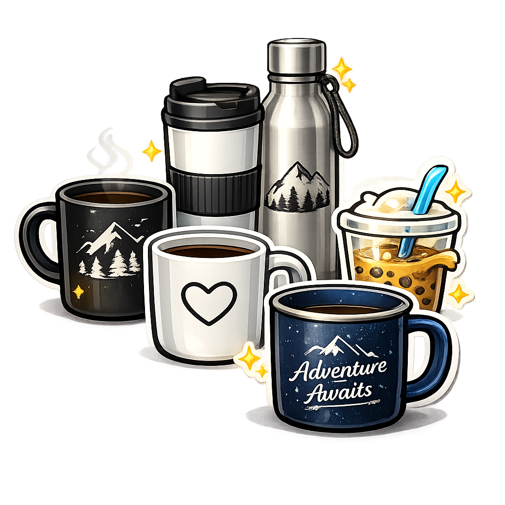 Shop personalized mugs and drinkware customized with photos, names, quotes, and creative designs. Perfect for coffee lovers, office gifts, couples, and special occasions.